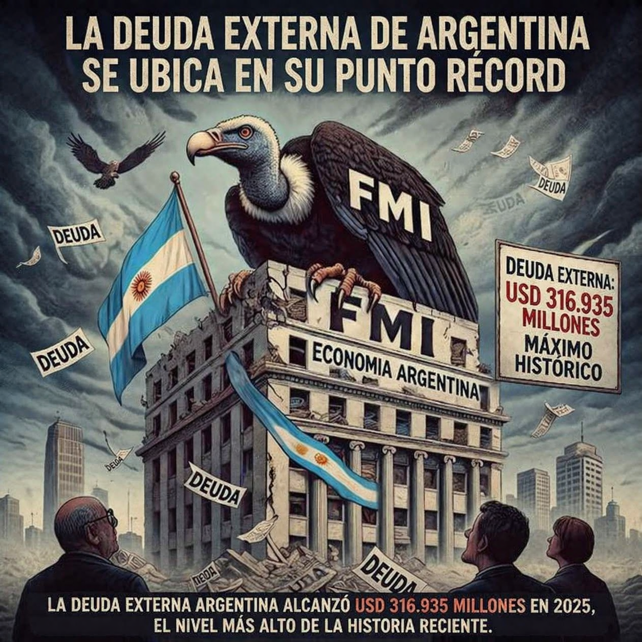 La deuda externa Argentina en su punto Record