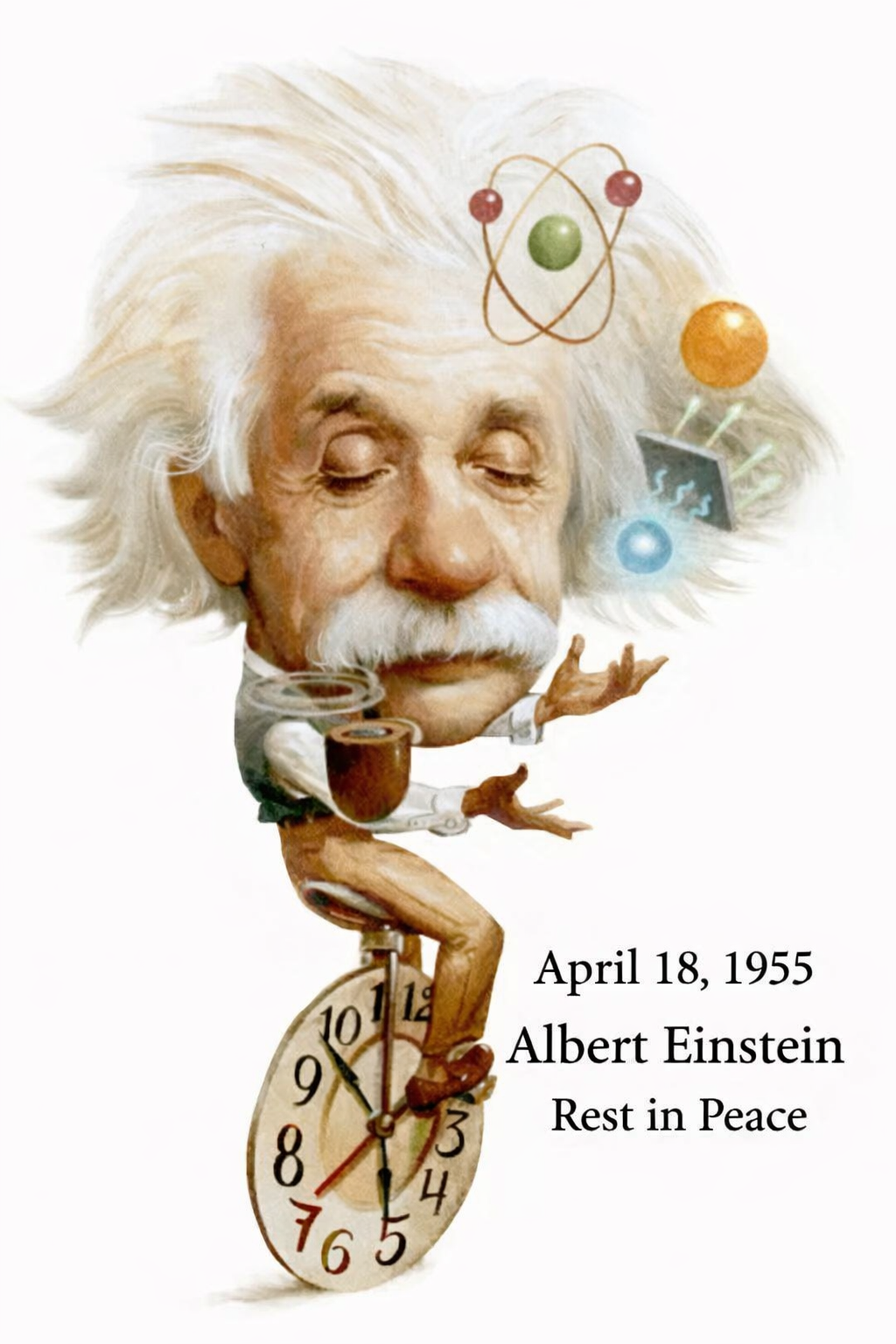 Efemérides: Albert Einstein murió el 18 de abril de 1955 a los 76 años en el hospital de Princeton, Nueva Jersey, a causa de la ruptura de un aneurisma de aorta abdominal.