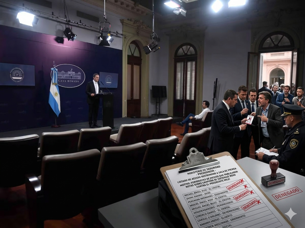 La Casa Rosada le prohibió el día de ayer, el acceso a periodistas acreditados de medios que publicaron notas de la campaña de espionaje ruso contra Milei