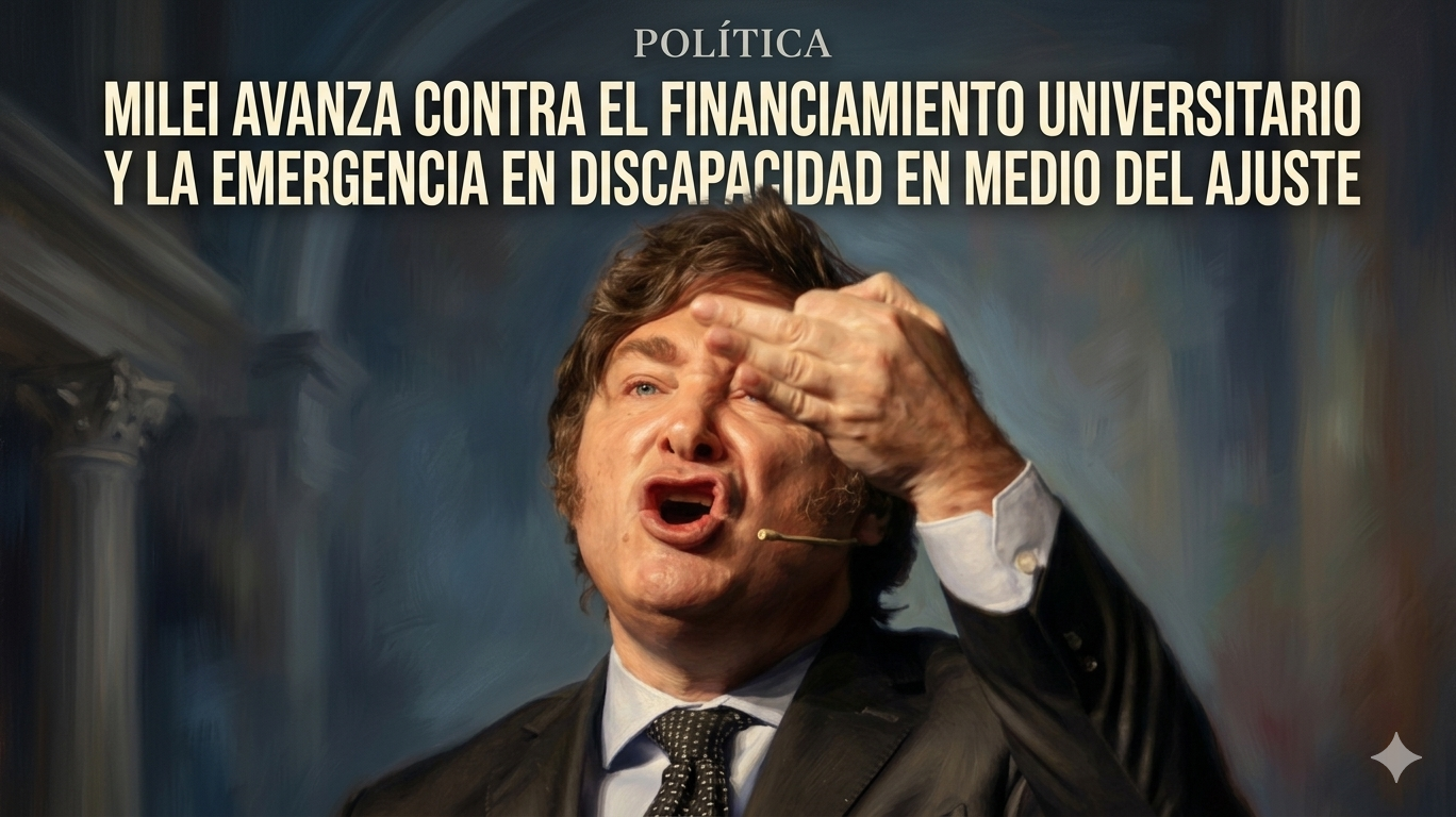 “Milei avanza contra el financiamiento universitario y la emergencia en discapacidad en medio del ajuste”