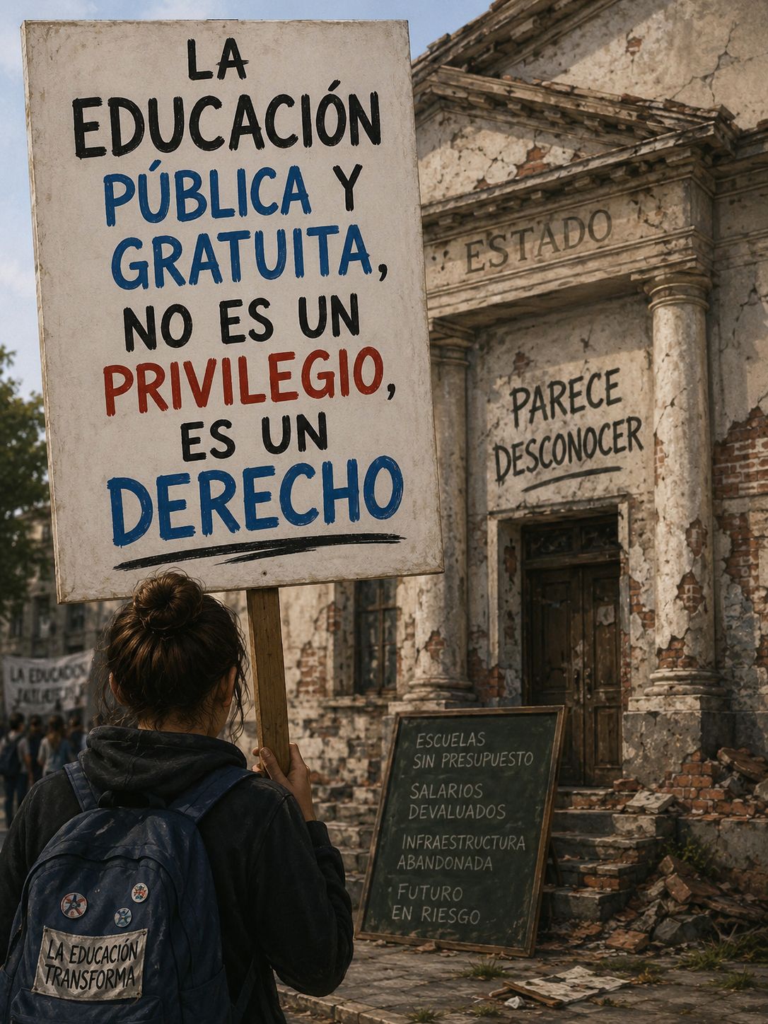 LA EDUCACIÓN PÚBLICA Y GRATUITA NO ES UN PRIVILEGIO: ES UN DERECHO QUE EL GOBIERNO PARECE DESCONOCER