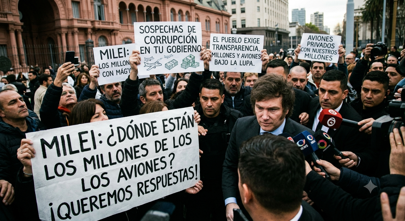 AVIONES, MILLONES Y SOSPECHAS: EL ESCÁNDALO QUE GOLPEA AL GOBIERNO NACIONAL