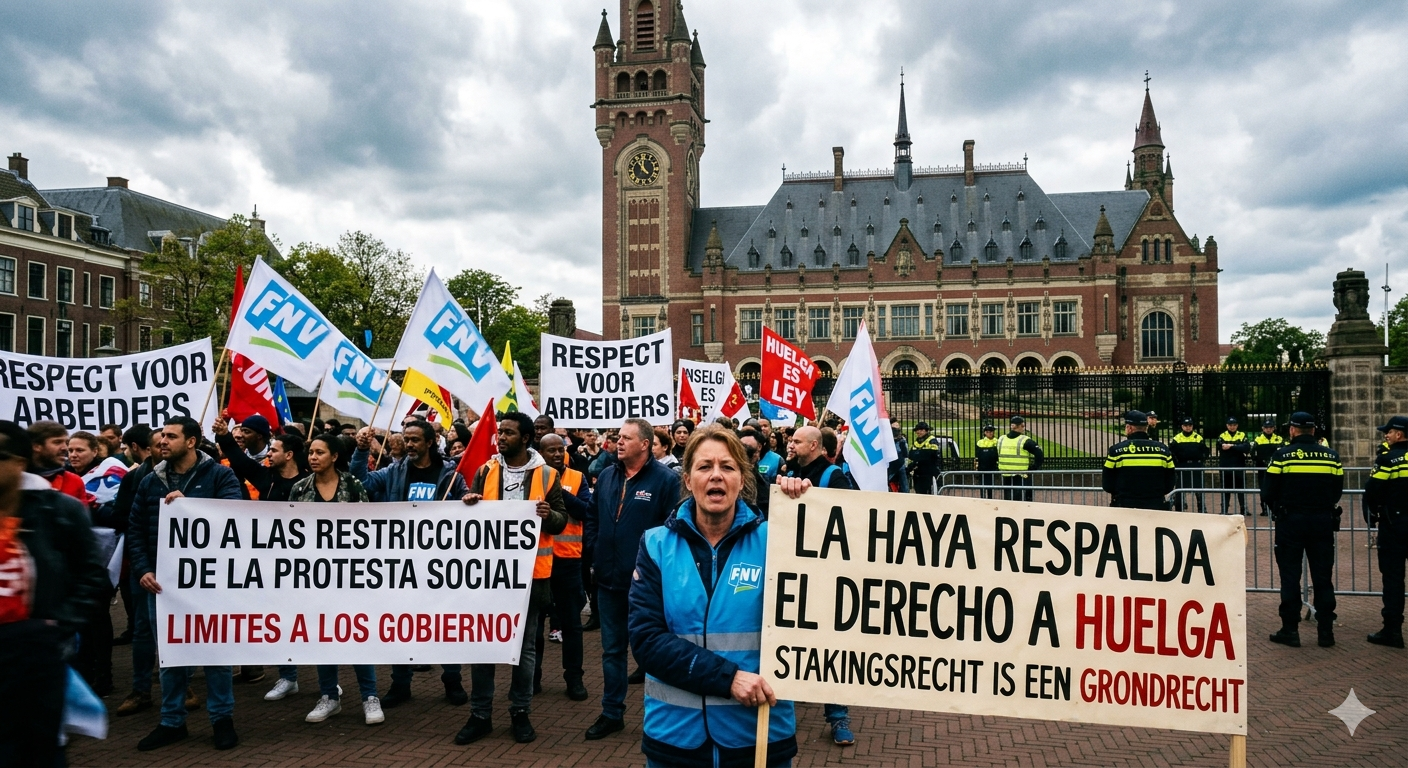 LA HAYA RESPALDA EL DERECHO A HUELGA Y LE MARCA UN LÍMITE A LOS GOBIERNOS QUE BUSCAN RESTRINGIR LA PROTESTA SOCIAL