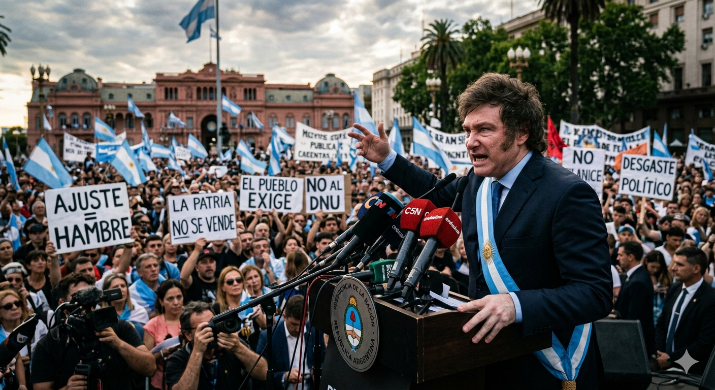 MILEI FRENTE A SUS MESES MAS DESAFIANTES: AJUSTE, DESGASTE POLÍTICO Y UNA SOCIEDAD QUE EXIGE RESPUESTAS