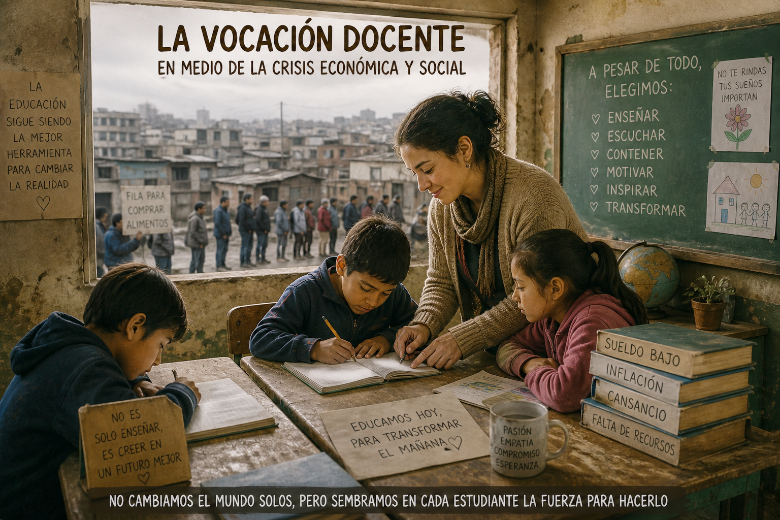VOCACIÓN DOCENTE, EN PIE A PESAR DEL ABANDONO OFICIAL