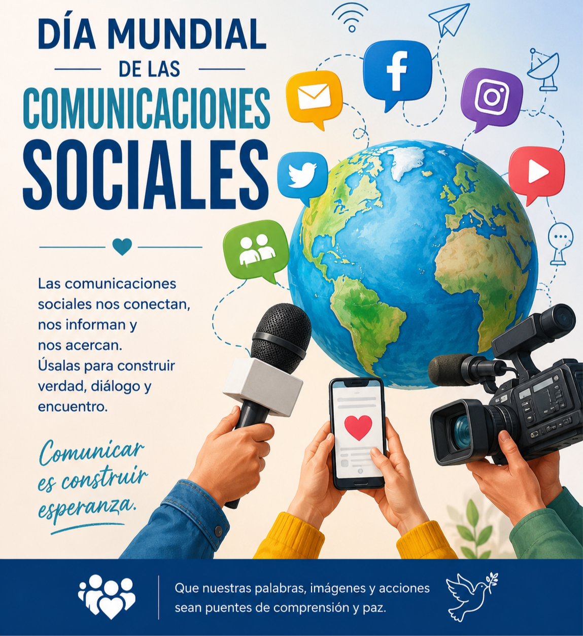 DÍA MUNDIAL DE LAS COMUNICACIONES SOCIALES: INFORMAR EN TIEMPOS DE GRIETA, ALGORITMOS Y DESCONFIANZA