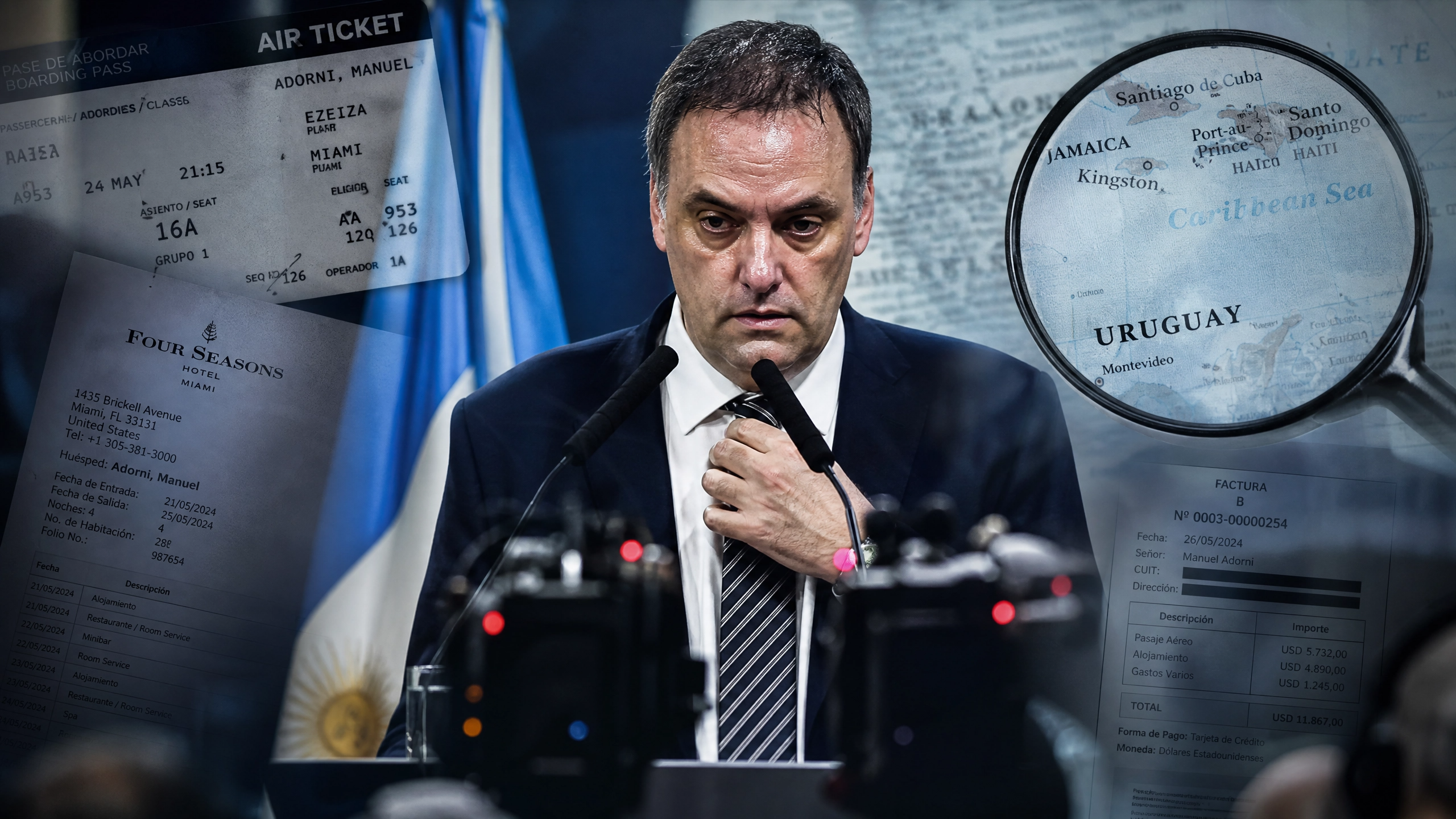 ADORNI, BAJO LA LUPA. LA JUSTICIA DETECTÓ DOS NUEVAS “ESCAPADAS” Y CRECE LA PRESIÓN SOBRE EL GOBIERNO