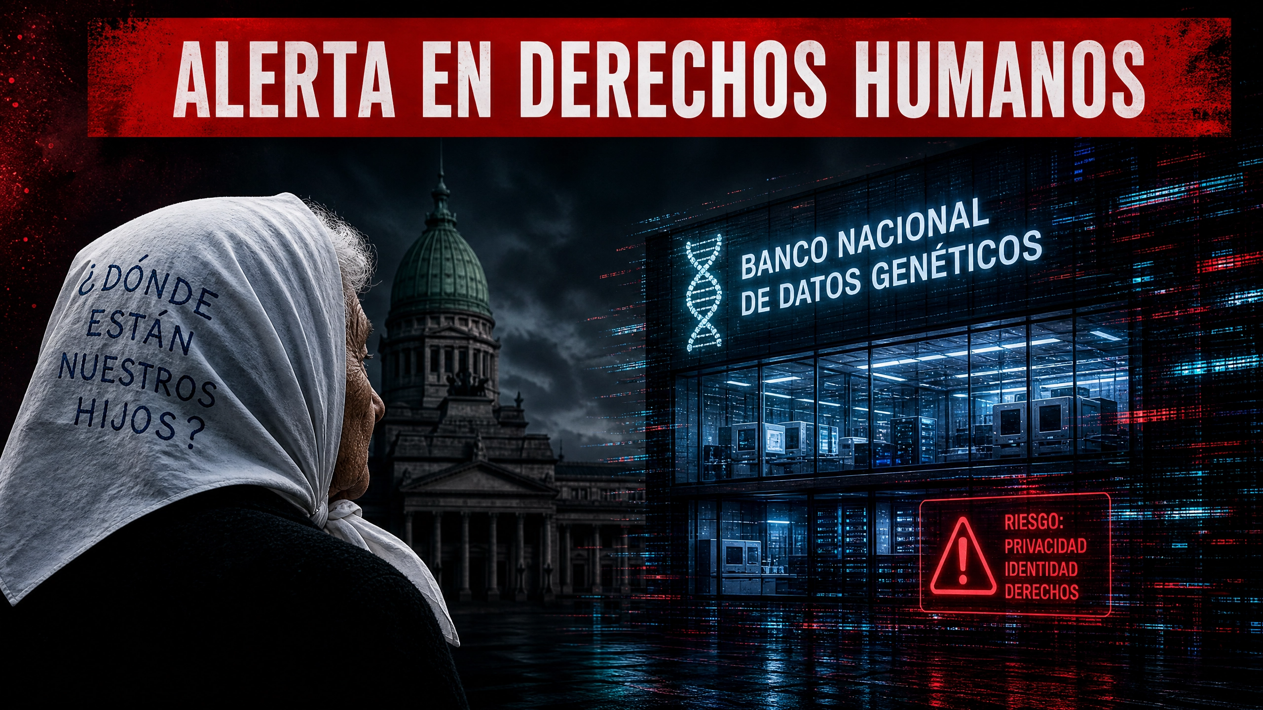 ALERTA EN DERECHOS HUMANOS: Abuelas denuncian que el gobierno de Javier Milei pone en riesgo el Banco Nacional de Datos Genéticos.