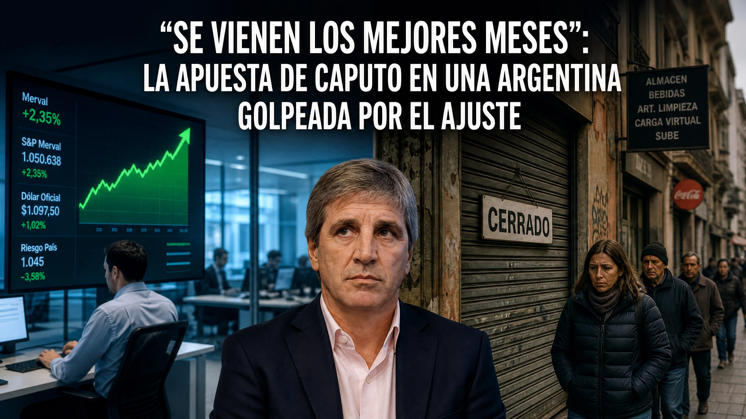 “SE VIENEN LOS MEJORES MESES”: LA APUESTA DE CAPUTO EN UNA ARGENTINA GOLPEADA POR EL AJUSTE