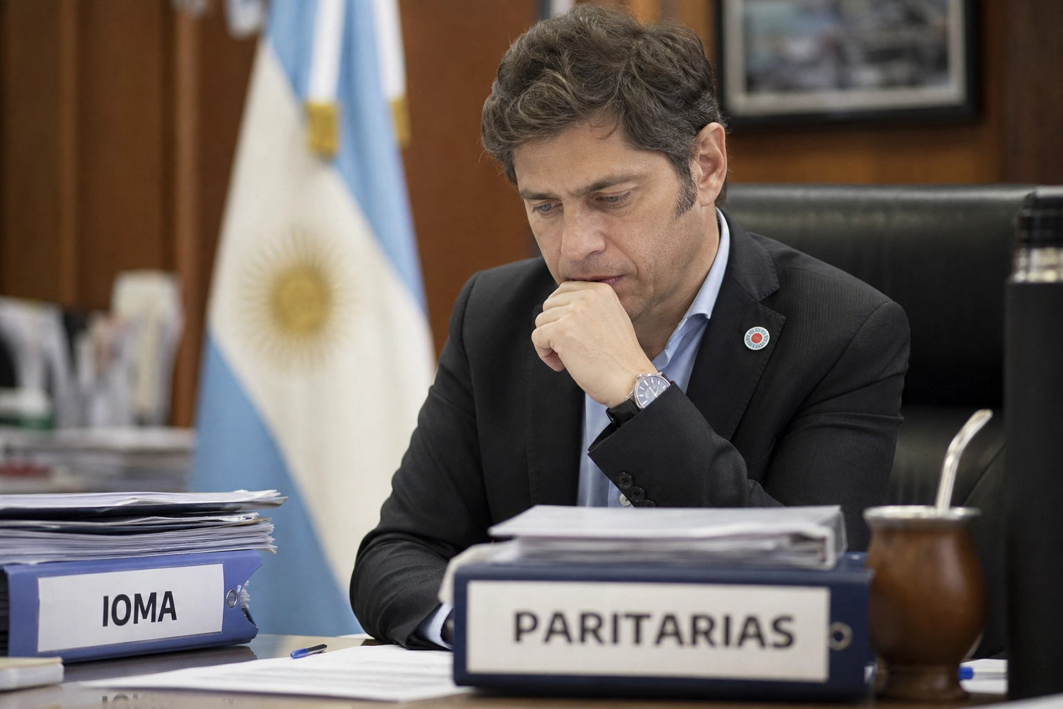 KICILLOF FRENTE A UN DOBLE FRENTE DE CONFLICTO: LA CRISIS DE IOMA Y LAS PARITARIAS QUE NO ENCUENTRAN SALIDA