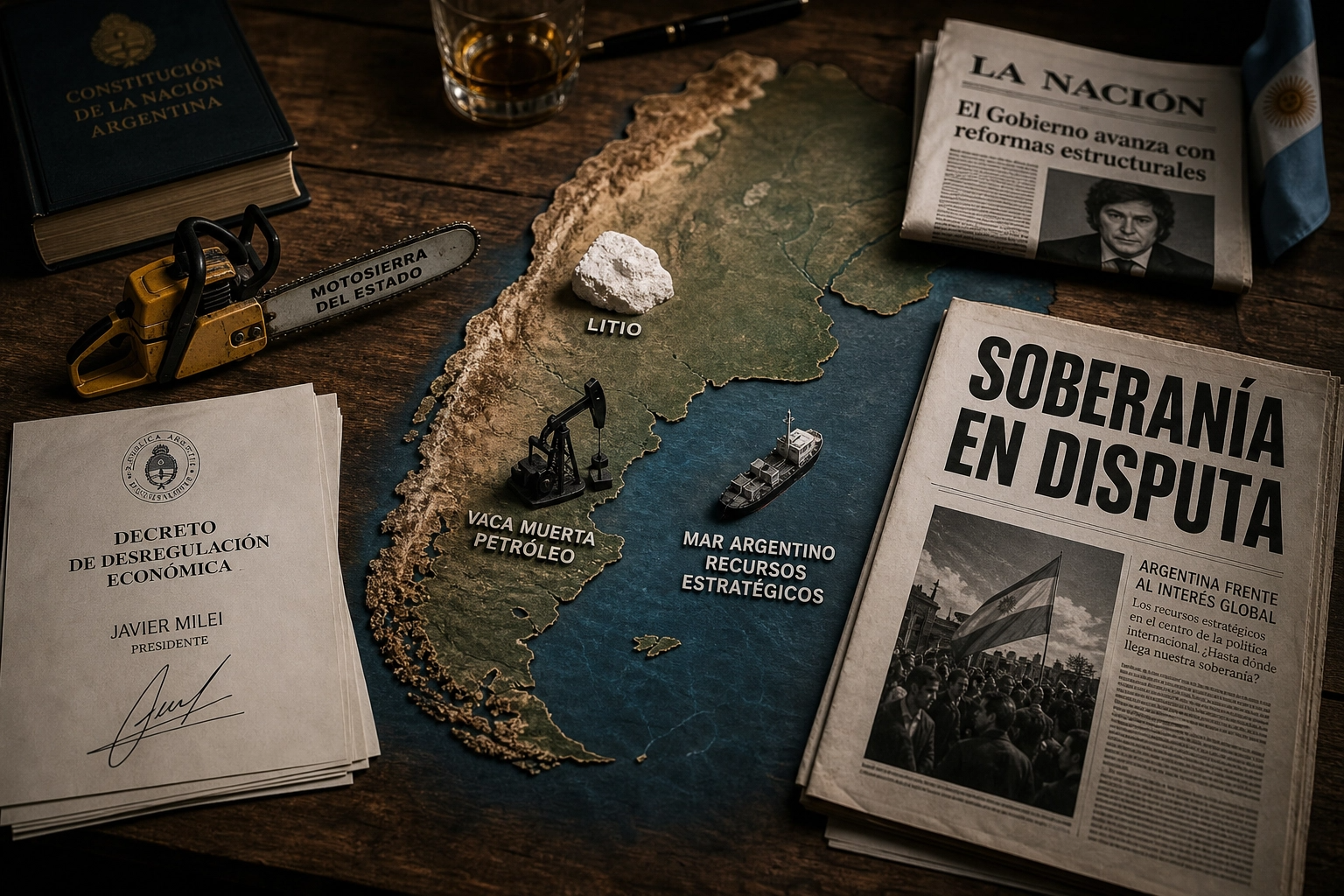 SOBERANÍA EN DISPUTA. LO QUE TODOS LOS ARGENTINOS DEBERIAN SABER DE UN MODELO POLÍTICO. LOS RECURSOS ESTRATÉGICOS DE ARGENTINA Y LAS DECISIONES DEL GOBIERNO DE JAVIER MILEI
