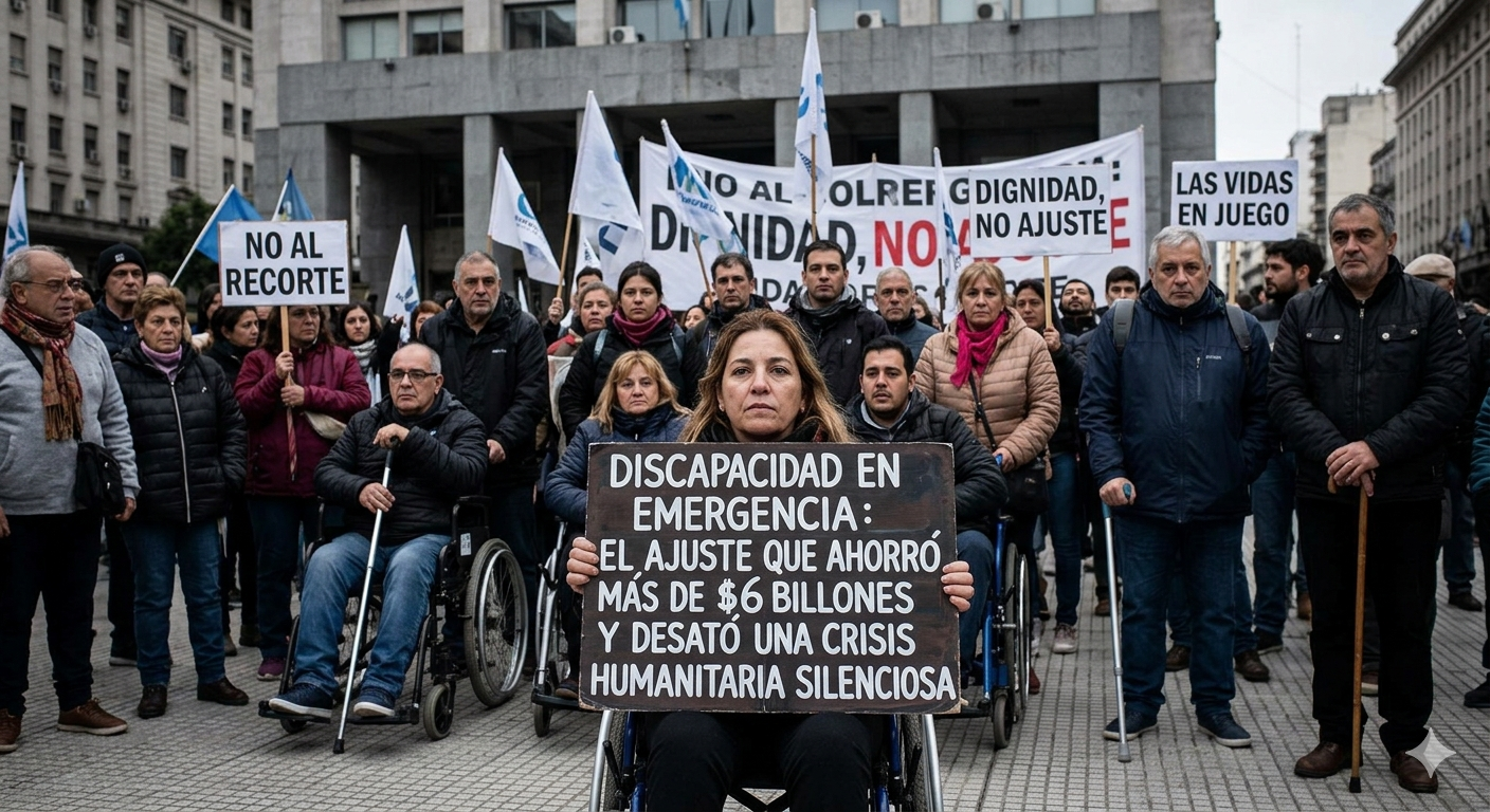DISCAPACIDAD EN EMERGENCIA: EL AJUSTE QUE AHORRÓ MÁS DE $6 BILLONES Y DESATÓ UNA CRISIS HUMANITARIA SILENCIOSA