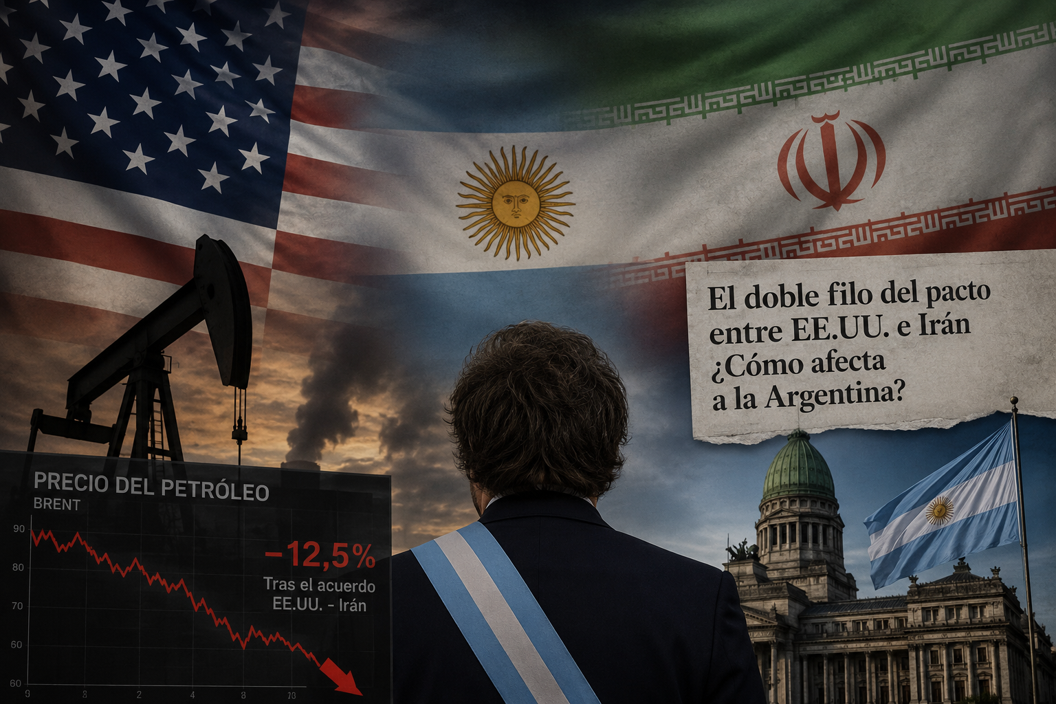 El doble filo del pacto entre EE.UU. e Irán ¿Cómo afecta a la Argentina la caída del petróleo y la euforia de los mercados?