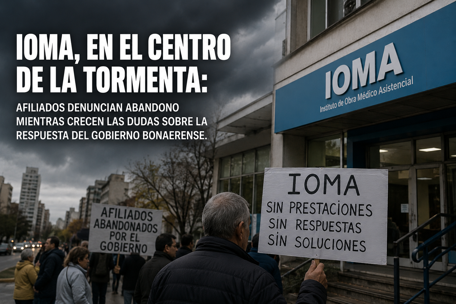 IOMA, EN EL CENTRO DE LA TORMENTA: AFILIADOS DENUNCIAN ABANDONO, MIENTRAS CRECEN LAS DUDAS SOBRE LA RESPUESTA DEL GOBIERNO BONAERENSE